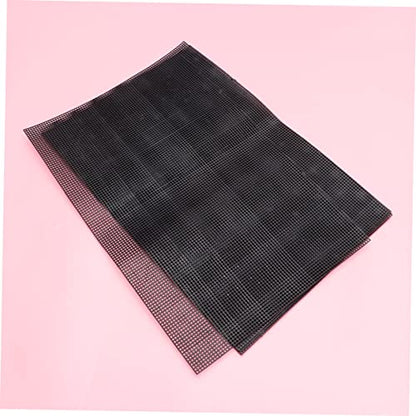BESPORTBLE 5PCS Cuttable Plastic Mesh Grid for DIY Projects Durable Handmade Mesh Multi Purpose Square for Fish Tanks Crafting and Home Use Black - color: Black