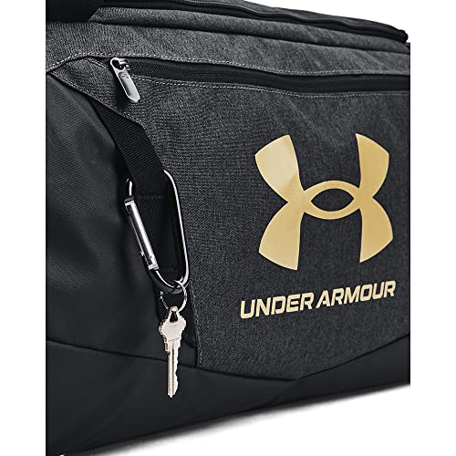 Under Armour Undeniable 5.0 Duffle - color: Black Medium Heather (002)/Metallic Gold, size: Medium (58L)
