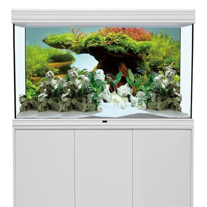 AWERT 30x12 inches Wood Fish Tank Background Seaweed Aquarium Background River Bed & Lake Aquarium Background Vinyl Background