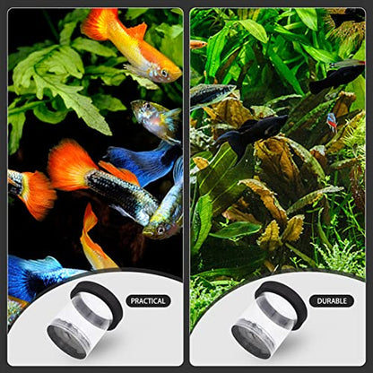 balacoo Fish Breeding Box Fish Tank Hatchery Incubator Holder Aquarium Box Round Floating Parenting Box for Shrimp Guppy Fry Clownfish A