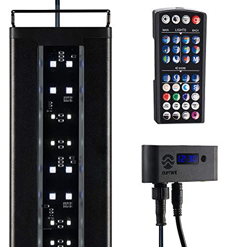 Current USA 72" Inch Satellite Freshwater LED Plus Full Spectrum RGB+W Light for Aquariums | Wireless 24 Hour Remote Control Fish Tank Lighting (4509)