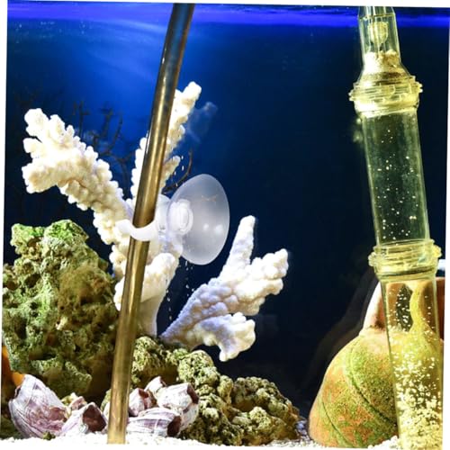 BESPORTBLE 20pcs Transparent Aquarium Cup Tubes Clips Fish Tank Holders Functional Water Tubing Clips for Visibility and Aesthetic Appeal
