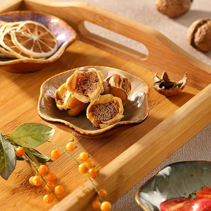 Soy Sauce Dish, Ceramic Small Dipping Bowls, 3.9inch Pinch Bowl for Side Dishes (Set of 6)