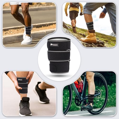 Shin Splints Compression Wrap for Medial Tibial Stress Syndrome (MTSS), Shin Compression Sleeve for Shin Splints Relief, Swelling, Sprains & Tears, Tibial Splint Support for Men & Women (XL, 2 Pcs) - size: XL, style: 2 Pcs