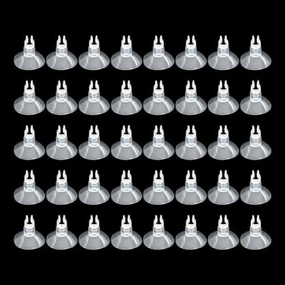 40PCS 5mm Aquarium Suction Cup Clips, Clear Airline Tube Holders for Fish Tank Air Hose, Clamps for Aeration Tubing Setup and Organization - size: 5mm