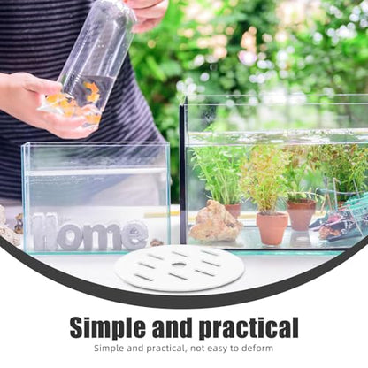 BETOOKY Fish Tank Lid: 22cm/8.65" Round Aquarium Lid Cover - Transparent Acrylic Tank Protective Cover - Replacement Decor Accessory for Fish Bowl Terrarium - size: 22.00X22.00X0.30CM