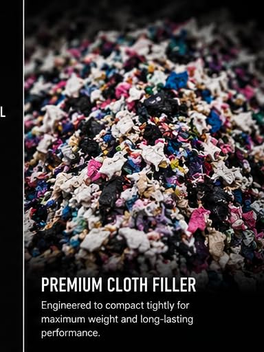 Punching Bag Filler, Shredded Textile - size: 50 Pounds