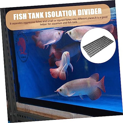 Abaodam 6Pcs Fish Tank Divider Meshes Aquarium Isolation Net for Fish Tank Bottom Filtration Plates Easy Install Divider for Pet Fish and Tank Decoration
