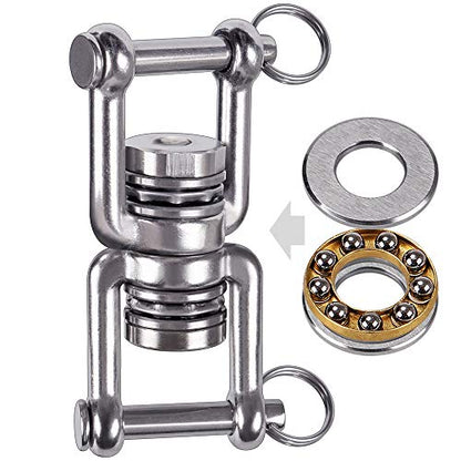 BeneLabel 360 Swing Swivel with Bearing Double Ended Swivel Eye Hook - color: Double Opening(1 Pack)
