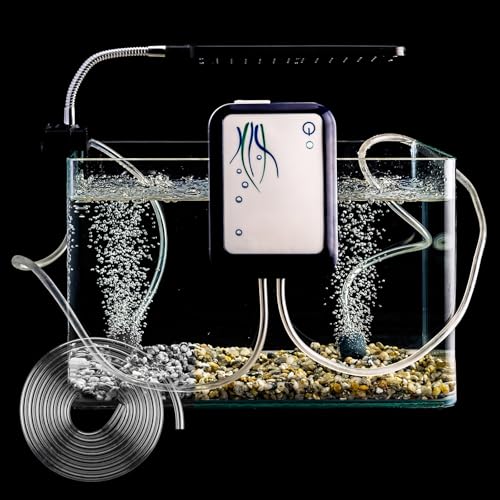 20pcs Aquarium 1 Way Thread Valves Air Flow Control Valves with 1 Aquarium Airline Tubing 6.5 Feet Standard 3/16" Air Hose for Fish Tank