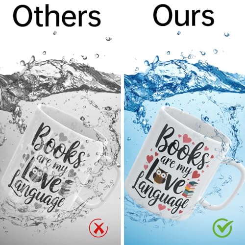 UV DTF Cup Wrap, 24 Sheets Book Lover Waterproof UV DTF Transfer Stickers for Glasses Cups Mug DIY Crafts