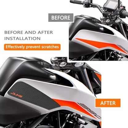 for Duke 390 Duke 250 Duke 390 250 2018-2023 2022 2021 Motorcycle Accessories Fuel Tank Protective Sticker Knee Anti-Slip Sticker Fuel Tank Traction pad Side air Cushion Knee pad