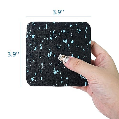 Luwint Treadmill Mat Pads, Rubber Foam Padding, Sound Isolation, Anti Vibration, Shock Absorbing, Noise Reduction Floor Protection Sheets for Treadmill, Washer Machine, Exercise Equipment - color: 6 Pcs