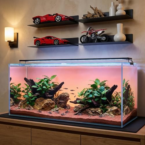 Aquarium Leveling Mat, 18 x 36 Inch Under Tank Pad, 6mm Thick Non-Slip Shockproof Fish Tank Cushion, Waterproof, Easy to Cut, Black - color: Black, size: 18 x 36in