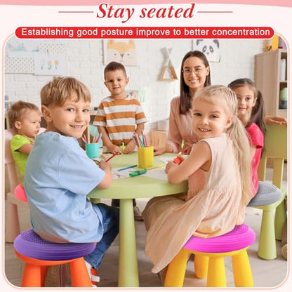Libima 8 Pcs Wiggle Seat Inflated Wobble Cushion for Kids - color: Vibrant Color