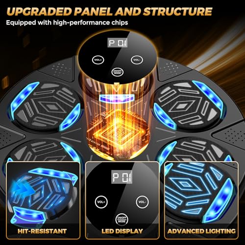LOLBOX Music Boxing Machine, Bluetooth, 7 Speed Modes, Home Fitness