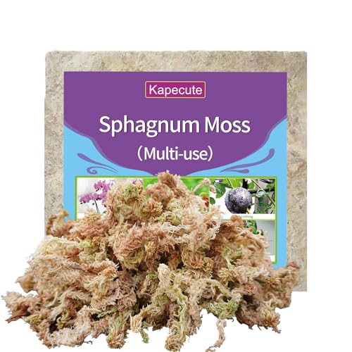 5oz Sphagnum Moss for Plant Propagation, Great Orchid Potting Mix, Help with Maintain Humidity - size: 5oz