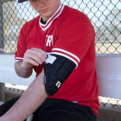 G-Form Elite Speed Batter's Baseball Elbow Guard - Elbow Pad with Adjustable Straps - color: Black, size: Adult S/M