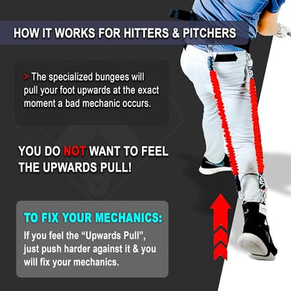 VPX Baseball Harness. Adds 4-6MPH Velocity & Power. Improves Hitting and Pitching Mechanics. Use in any Drill. Pro to Youth - size: Waist MED (22" - 34"), style: Height Lrg (6'0" & Up)