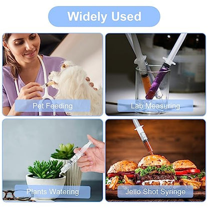 OFFCUP 10 Packs Plastic Syringes, 5 ml Syringe for Liquid Ndividually Sealed Syringes Without Needles for Oral Syringe Baby Medicine Syringe Colostrum Collector Syringes Pet Feeding Needle