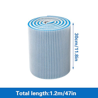 Aquarium Filter Media Accessories, 48 x 12 Inch Cuttable 8-Layer Fish Tank Foam Filter Floss Sponge Pad for Pond, Fish Tank, Aquarium