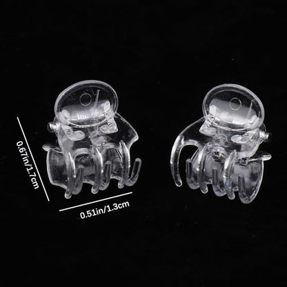 50 Pcs Plant Orchid Clips Flowers Support Clear Fixer for Garden Vine Stem Plants Climbing Clasp Transparent 6 Claws Orchid Clips Plastic Butterfly Plant Support Structures,Plant Support Garden Stakes