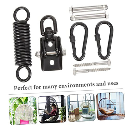 Heavy Bag Hanger Set Stainless Steel Suspension Hooks for Boxing Hammocks Outdoor Use Adjustable Heavy Duty Shock Absorbing Design for Home Gym Playground