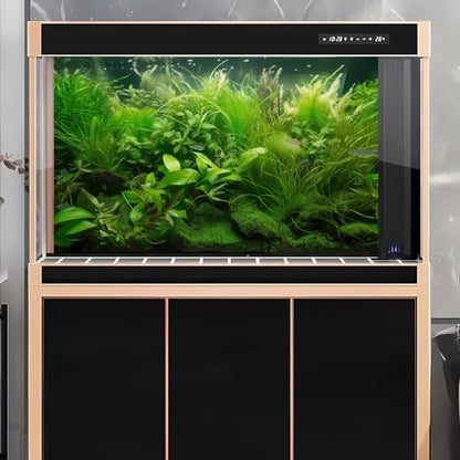 Underwater Aquarium Background Diverse Collection of Aquatic Plants Fish Tank Background Lush Green Seagrass Aquarium Terrarium Background Jungle Style Reptile Habitat Background Vinyl 24x16in - color: Grass Green, size: 24(W)x16(H)in