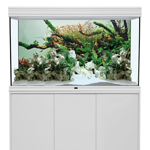 AWERT 24x12 inches Branches Fish Tank Background Green Algae Aquarium Background River Bed & Lake Fish Tank Background Vinyl Background - size: 24x12in/60x30cm