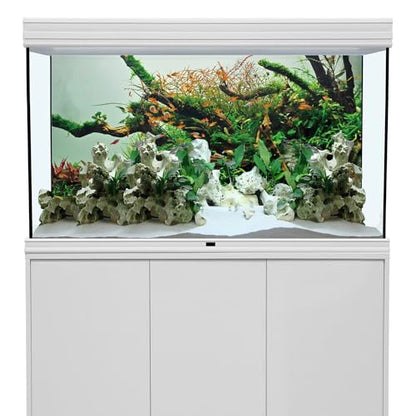 AWERT 72x16 inches Branches Fish Tank Background Green Algae Aquarium Background River Bed & Lake Fish Tank Background Vinyl Background - size: 72x16in/180x40cm