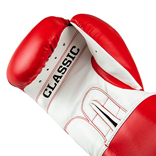 Title Classic Pro Style Training Gloves 3.0 - Boxing Gloves, Boxing Training Gloves, MMA Gloves, Oz Training Gloves, Kickboxing Gloves, Punching Bag Gloves, Sparring Gloves - color: Red/White, size: 14 oz