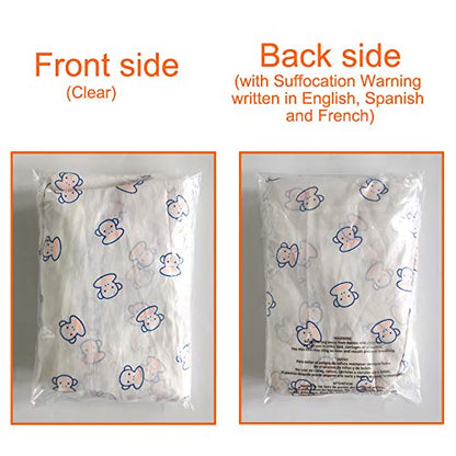 1000 Count 6x9 Inch Self Seal Clear Poly Bags with Suffocation Warning for Packaging, Shipping with Permanent Adhesive(1.5mil) - size: 6x9 Inch (1000 Count)