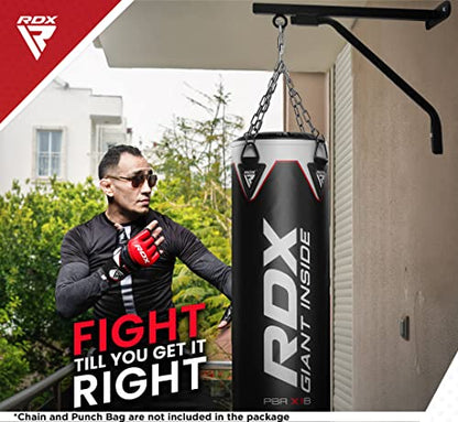 RDX Mount Hanger Wall Bracket, Boxing Punch Bag 16 Gauge Heavy Duty Iron Bar, Steel Hanging Fixings D-Shackle, Boxing MMA Kickboxing Muay Thai Punching Training, Outdoor Fitness Home Gym