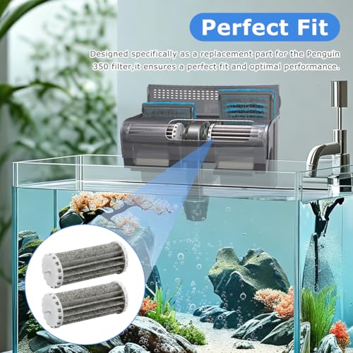 2 PCS Rite-Size C Filter Cartridges, Bio Wheel Aquarium Filters Compatible with Penguin 350, Fish Tank Filter Cartridge, C Replacement Filters Cartridges