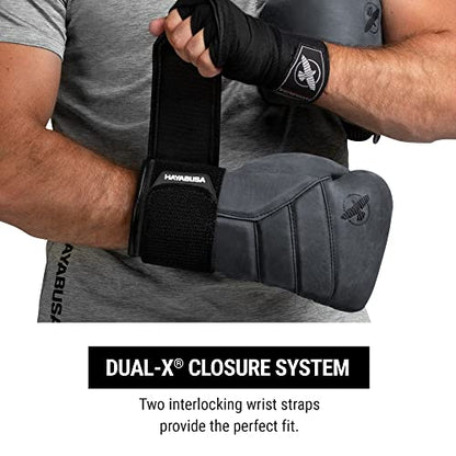 Hayabusa T3 LX Leather Boxing Gloves | Leather Boxing Gloves, Training Gloves Men and Women, Sparring Gloves, Heavy Bag Gloves, 16oz Boxing Gloves, Muay Thai Gloves - color: Obsidian, size: 16oz