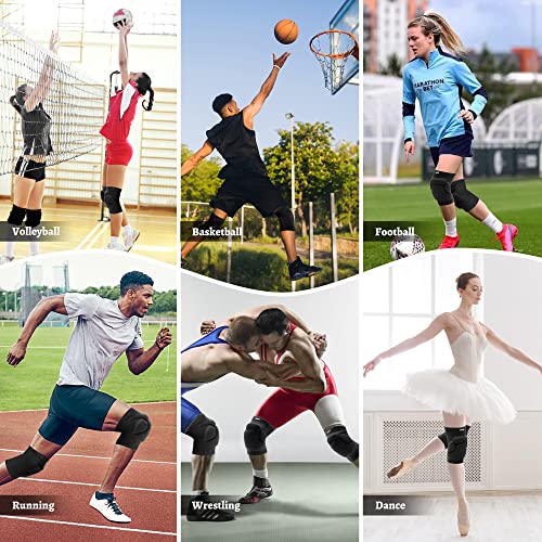Protective Knee Pad, Volleyball Knee Pads for Men Women(M) - size: Upgraded Medium