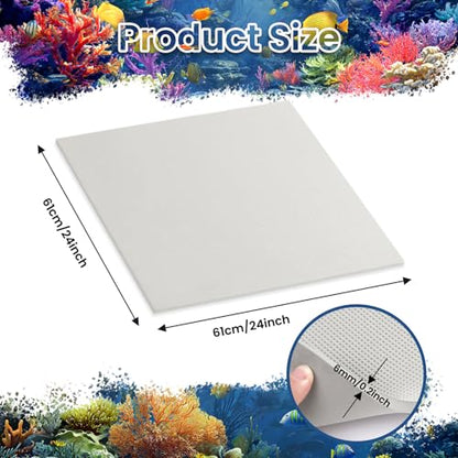 Aquarium Leveling Mat, 24 x 24 Inch, Gray | 6mm Thick, Non-Slip, Shockproof, Waterproof, Easy to Cut - color: Gray, size: 24 x 24in