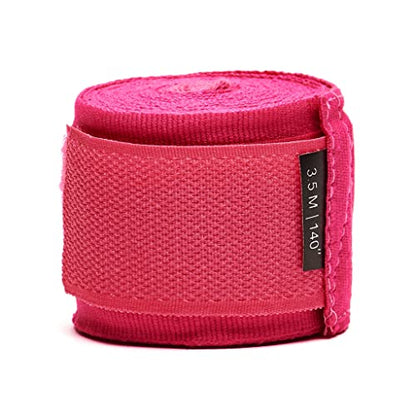 LEONE 1947, Hand Wraps Black - color: pink, size: 3,5 m