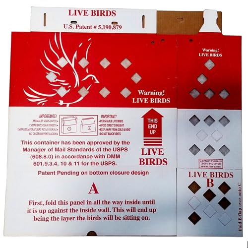'Lite Shipper' Live Chicken Shipping Boxes (20 pack) - size: 20 Boxes