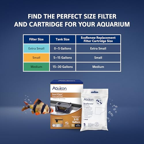 Aqueon QuietFlow Internal Filter with SmartClean Technology, Small - size: Small Filter, style: Small Filter