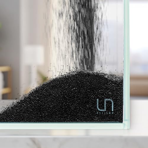 UNS Controsand - Maui, 8L - Natural Freshwater 0.4-0.9mm Black Sand for Aquascaping Planted Tanks - Aquarium, Terrarium, Paludarium Substrate for Betta, Shrimp, Fish, Jumping Spider, Turtle - size: 8L