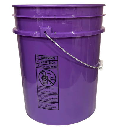 5 Gallon Purple Food Grade Plastic Bucket with Screw on Air Tight Lid- Made in USA (2)
