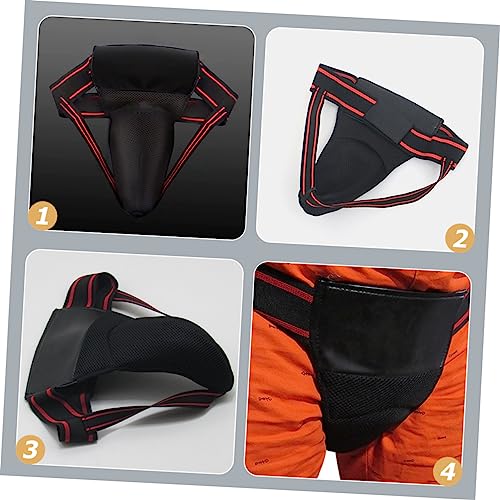Wakauto Boxing Supply Integrated Groin Protector Comfortable Wear-Resistant Crotch Guard for Men Women Training Practice
