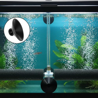 20 Pcs Suction Cups for Aquarium, Rubber Aquariums Suction Cups Black, Fish Tank Sucker Cup Clips for Pump, Airline Tubing, Aeration Setup, Secure Attachment for Aquarium Accessories