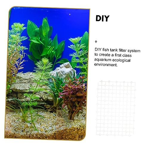 2pcs Aquarium Dividers Wear-Resistant Plate for Fish Tank Design Bottom for Gravel and Landscaping - color: White
