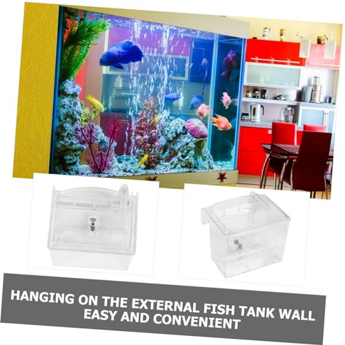 Generic 1pc Isolated Breeding Box Fish Separation Aquarium Net Fine Mesh Isolation Kit Acclimation Isolator Tank Hatchery Incubator White Plastic