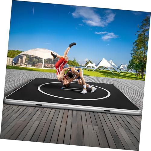 Inflatable Martial Arts Mat 10x10 FT, Portable Tumbling Mat