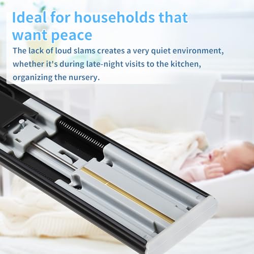 Soft Close Drawer Slides 1 Pair Full Extension 12 14 16 18 20 22 24 inch Side Mount Pull Out Kitchen Cabinet Rails Bracket Replacement Ball Bearing Tracks kit Guide Runner 100 LB Capacity - size: 12 Inch, style: Soft close-1 pair