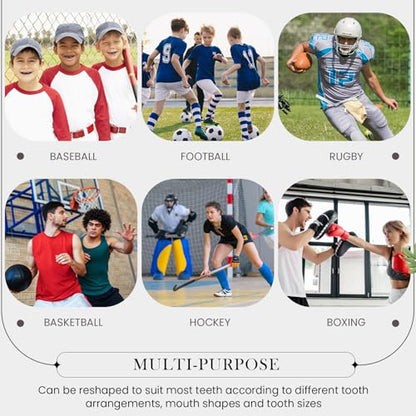 Yaomiao 2 Pcs Christian Mouth/Teeth Guards | Sport Game Guard Religious Mouthguard: Soccer, Football, Basketball, Baseball, Wrestling, Lacrosse, Rugby, Boxing, Taekwondo - size: Adult, style: Black & God