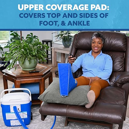Polar Active Ice 3.0 Cold Therapy Ice Machine System with Programmable Timer, Foot and Ankle Therapy Pad, Lightweight 16 Quart Cooler, Quiet Pump, Strong Cryotherapy Pain Relief and Treatment - style: Foot & Ankle Pad